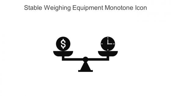 Stable Weighing Equipment Monotone Icon In Powerpoint Pptx Png And Editable Eps Format