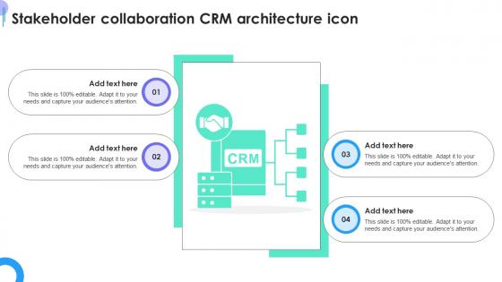 Stakeholder Collaboration CRM Architecture Icon