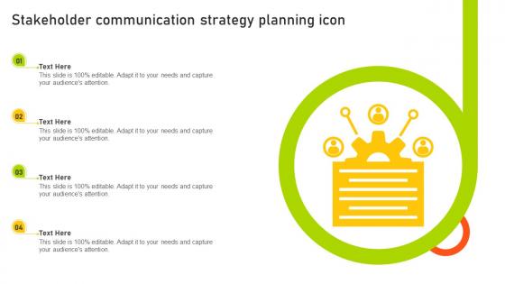 Stakeholder Communication Strategy Planning Icon