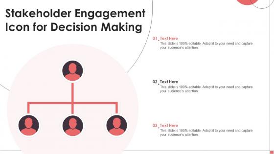 Stakeholder Engagement Icon For Decision Making