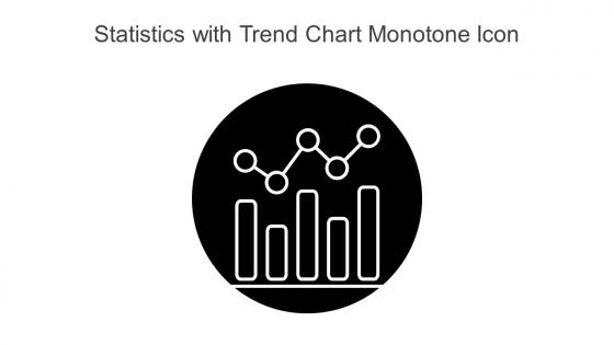 Statistics With Trend Chart Monotone Icon In Powerpoint Pptx Png And Editable Eps Format
