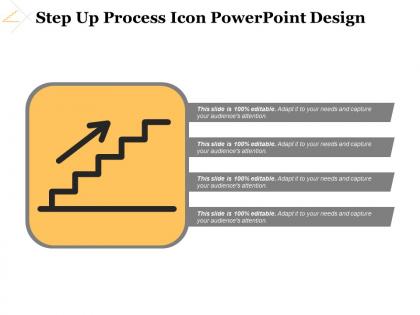 Step up process icon powerpoint design