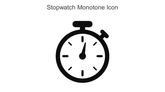 Stopwatch Monotone Icon In Powerpoint Pptx Png And Editable Eps Format