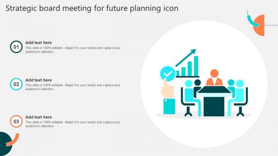 Strategic Board Meeting For Future Planning Icon