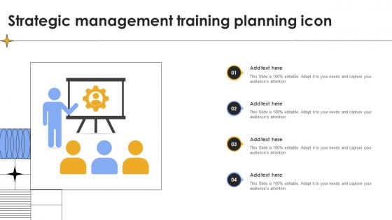 Strategic Management Training Planning Icon
