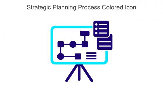 Strategic Planning Process Colored Icon In Powerpoint Pptx Png And Editable Eps Format
