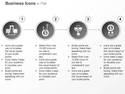 Strategy finance key to solution magnetic attraction of money ppt icons graphic