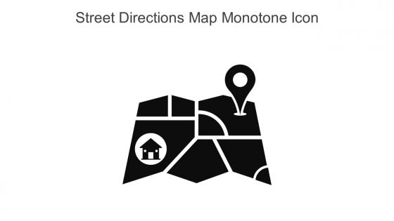 Street Directions Map Monotone Icon In Powerpoint Pptx Png And Editable Eps Format
