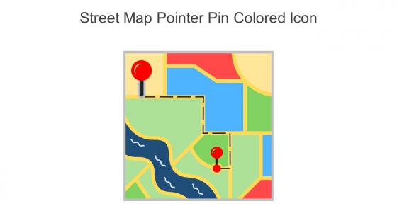 Street Map Pointer Pin Colored Icon In Powerpoint Pptx Png And Editable Eps Format