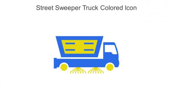 Street Sweeper Truck Colored Icon In Powerpoint Pptx Png And Editable Eps Format