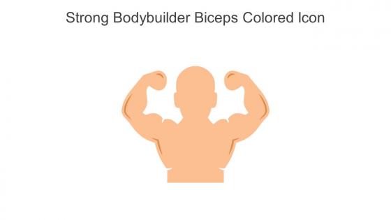 Strong Bodybuilder Biceps Colored Icon In Powerpoint Pptx Png And Editable Eps Format