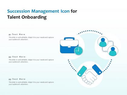 Succession management icon for talent onboarding