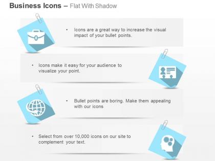 Suitcase identity card globe process control ppt icons graphics