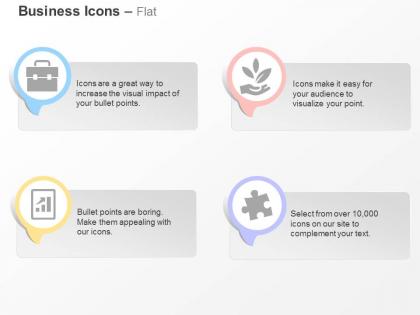 Suitcase plant growth graph solution ppt icons graphics