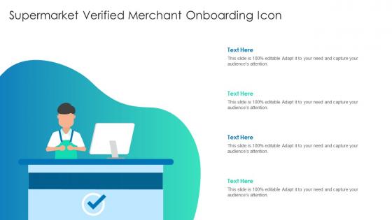 Supermarket Verified Merchant Onboarding Icon