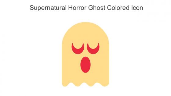 Supernatural Horror Ghost Colored Icon In Powerpoint Pptx Png And Editable Eps Format