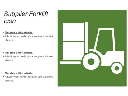 Supplier forklift icon