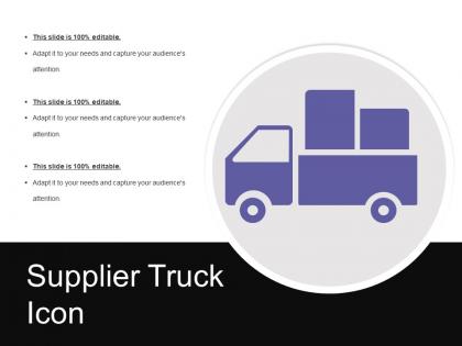 Supplier truck icon