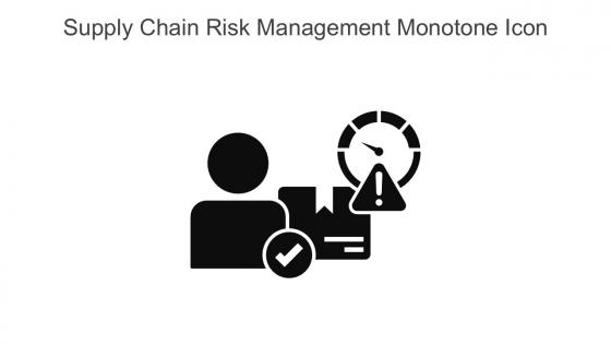 Supply Chain Risk Management Monotone Icon In Powerpoint Pptx Png And Editable Eps Format