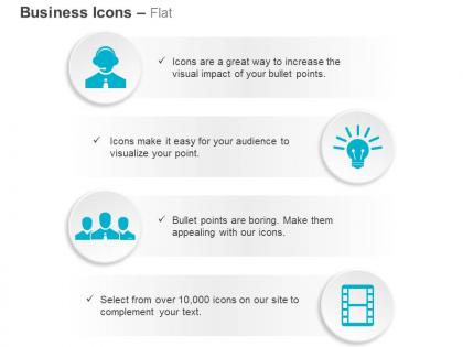 Support idea community video marketing ppt icons graphics