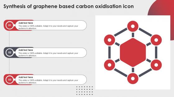 Synthesis Of Graphene Based Carbon Oxidisation Icon Ppt Template