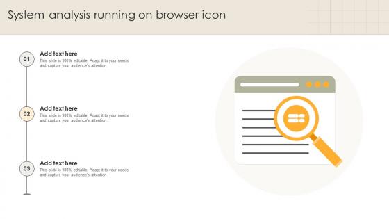System Analysis Running On Browser Icon