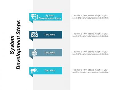 System development steps ppt powerpoint presentation layouts icons cpb
