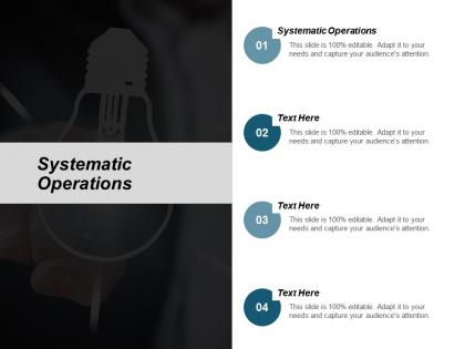 Systematic operations ppt powerpoint presentation icon clipart images cpb