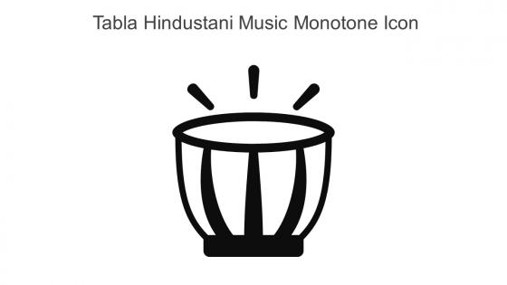 Tabla Hindustani Music Monotone Icon In Powerpoint Pptx Png And Editable Eps Format