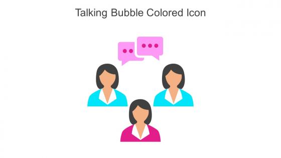 Talking Bubble Colored Icon In Powerpoint Pptx Png And Editable Eps Format