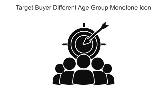 Target Buyer Different Age Group Monotone Icon In Powerpoint Pptx Png And Editable Eps Format