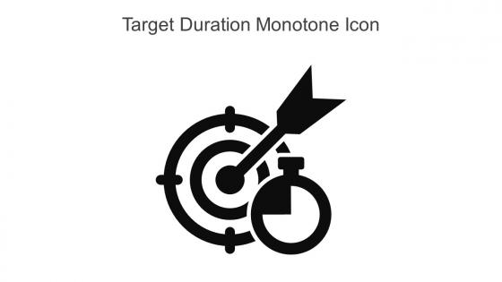 Target Duration Monotone Icon In Powerpoint Pptx Png And Editable Eps Format