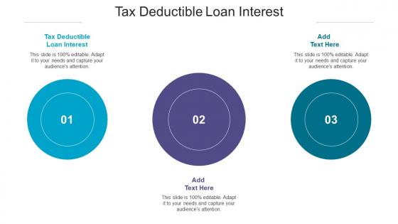 Tax Deductible Loan Interest Ppt Powerpoint Presentation Summary Icon Cpb