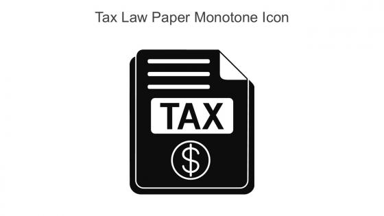 Tax Law Paper Monotone Icon In Powerpoint Pptx Png And Editable Eps Format