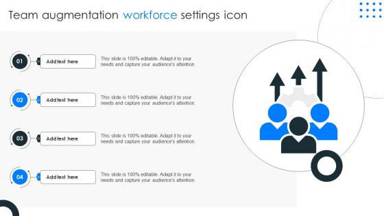 Team Augmentation Workforce Settings Icon Ppt Example