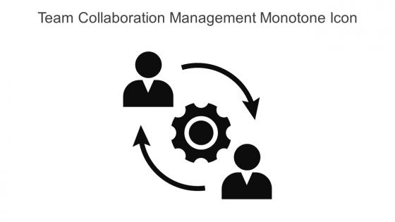 Team Collaboration Management Monotone Icon In Powerpoint Pptx Png And Editable Eps Format