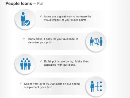 Team selection resource search-hierarchy ppt icons graphics