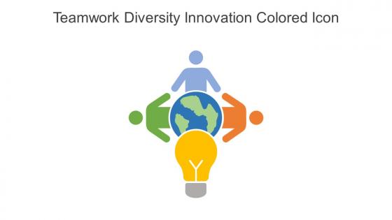 Teamwork Diversity Innovation Colored Icon In Powerpoint Pptx Png And Editable Eps Format
