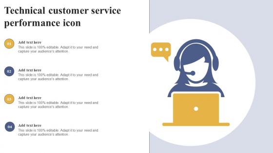 Technical Customer Service Performance Icon