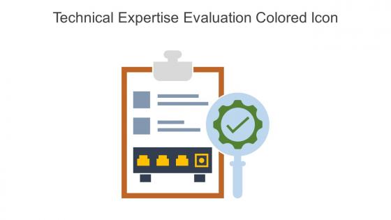 Technical Expertise Evaluation Colored Icon In Powerpoint Pptx Png And Editable Eps Format