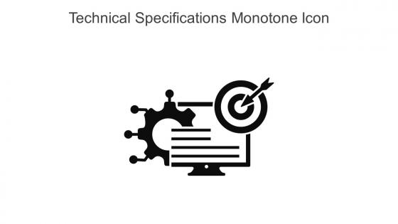 Technical Specifications Monotone Icon In Powerpoint Pptx Png And Editable Eps Format