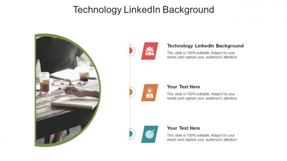 Technology linkedin background ppt powerpoint presentation model icon cpb