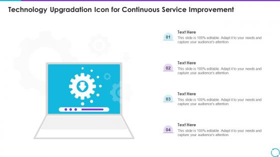 Technology Upgradation Icon For Continuous Service Improvement
