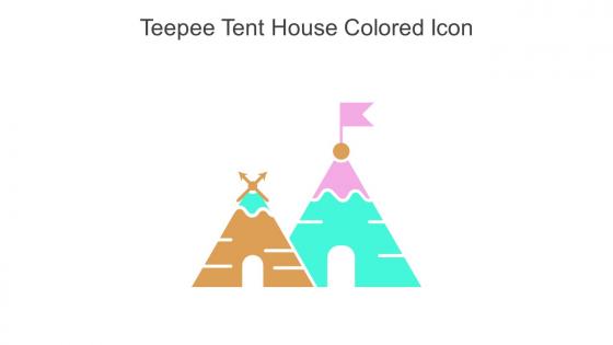 Teepee Tent House Colored Icon In Powerpoint Pptx Png And Editable Eps Format