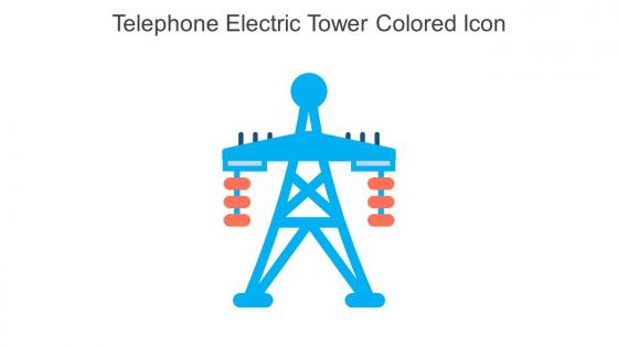 Telephone Electric Tower Colored Icon In Powerpoint Pptx Png And Editable Eps Format