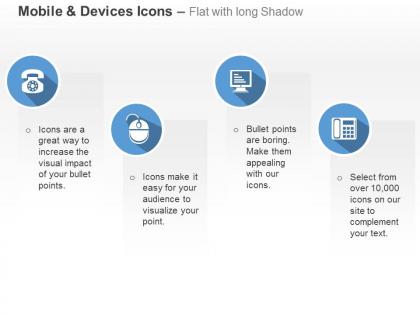 Telephone mouse computer basic phone ppt icons graphics