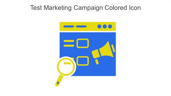 Test Marketing Campaign Colored Icon In Powerpoint Pptx Png And Editable Eps Format
