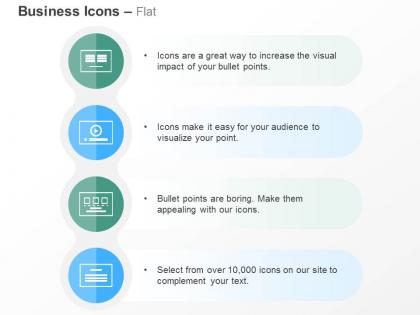 Text video presentation text ppt icons graphics