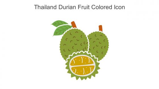 Thailand Durian Fruit Colored Icon In Powerpoint Pptx Png And Editable Eps Format