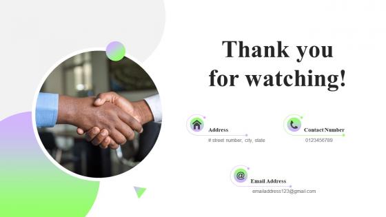 Thank You For Watching Ppt Powerpoint Presentation File Icon